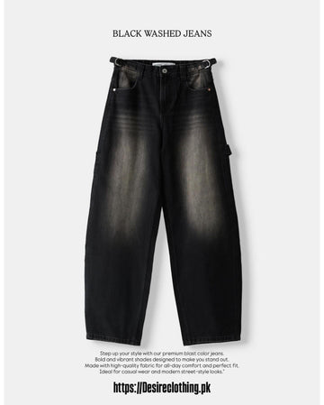 BLACK BLAST WAHSED JEANS