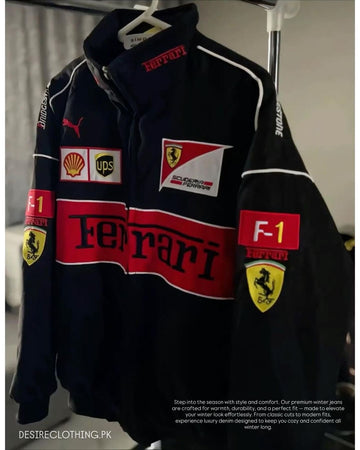 F1 BLACK FLEECE JACKET