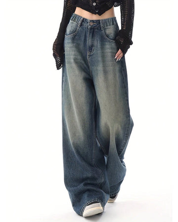 DIRTY BLUE WASHED JEANS