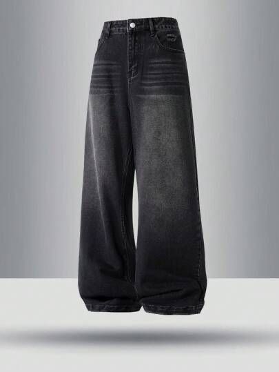 BLACK BLAST BAGGY JEANS