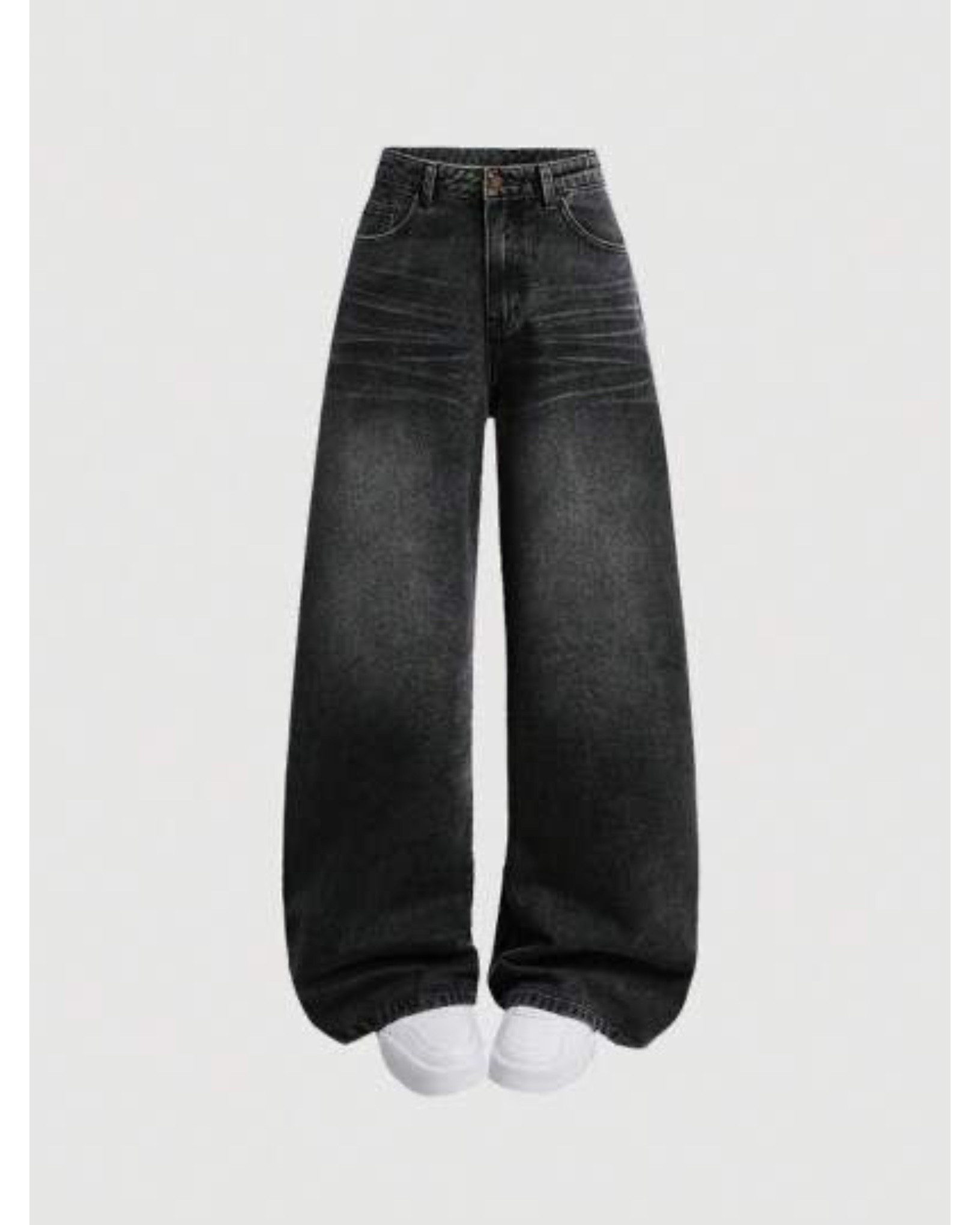 BLACK WASHED JEANS