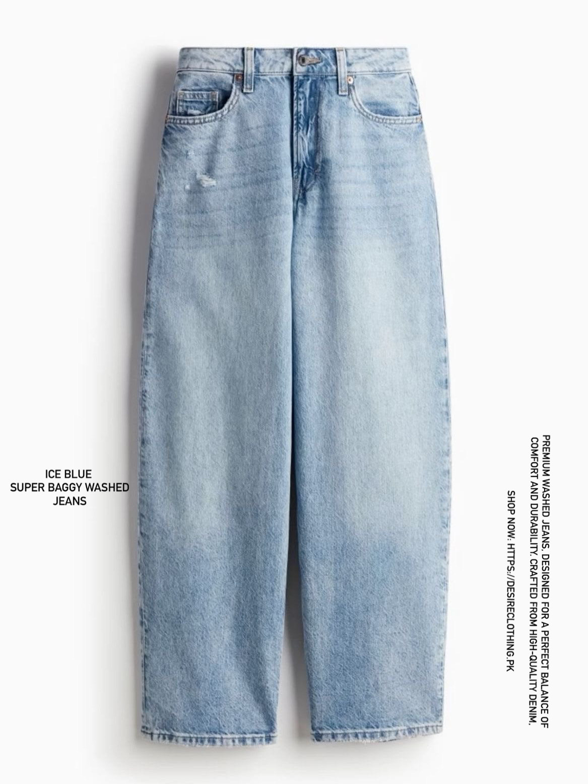 ICE BLUE BAGGY JEAN