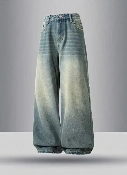 UNISEX MALASIYAN GREEN WASHED JEANS
