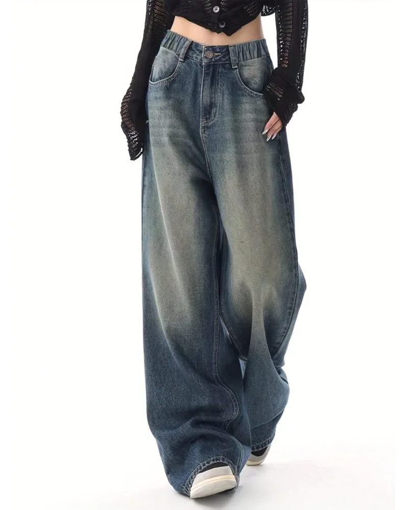 UNISEX NEAVY VINTAGE WASHED BAGGY JEAN