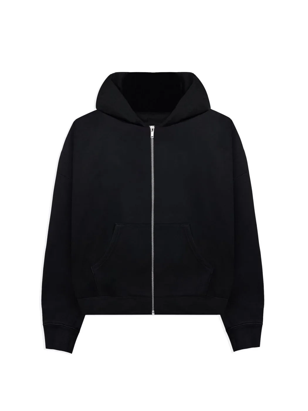 PLAIN UNISEX ZIPPER HOODIE